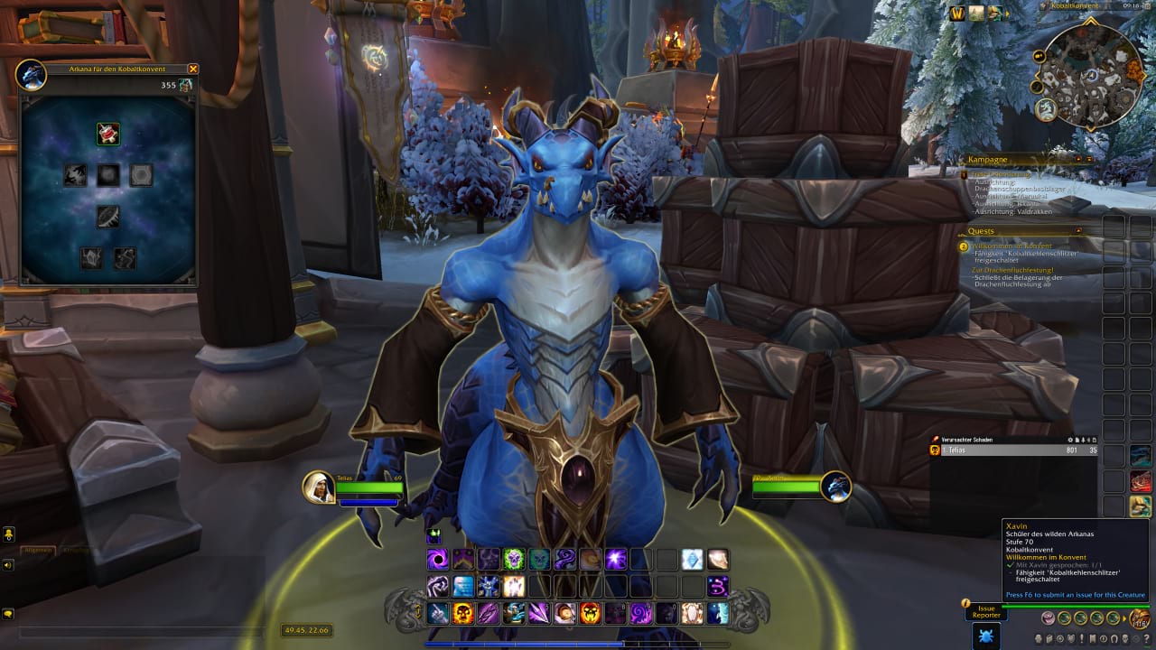 Eigenschaften des Kobaltkonvents kosten Vorräten der Dracheninseln - World of Warcraft